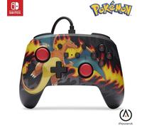 Mando con cable mejorado PowerA para Nintendo Switch - Pokemon; Charizard Firestorm, mando, mando para videojuegos, mando con cable, con licencia oficial