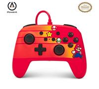 Mando con cable mejorado PowerA para Nintendo Switch - Speedster Mario, mando, mando para videojuegos, mando con cable, con licencia oficial