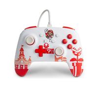 Mando con cable oficial PowerA Super Mario rojo, blanco Nintendo Switch