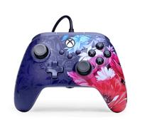 Mando con cable PowerA Advantage Plus para Xbox Series X|S - Flor nocturna, con licencia oficial, controles analógicos de altura regulable, controles analógicos con efecto Hall, botones asignables