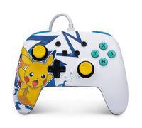 Mando con cable - PowerA - Nintendo Switch - Pikachu Alto Voltaje - Blanco - Amarillo