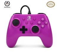 Mando con cable PowerA para Nintendo Switch: Grape Purple, mando, mando para juegos, mando con cable, con licencia oficial