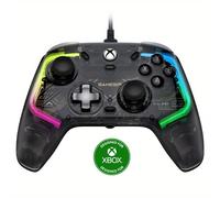 Mando con Cable Transparente Gamesir Kaleid: Compatible con XBOX , XBOX One y /11, Gamepad Plug-And-Play con de Hall/Gatillos Hall, Conector de Audio de 3.5 mm ¡y ¡Luces RGB ¡Impresionantes!
