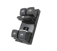 Mando Control Elevalunas Para Skoda Para Fabia 2006 2007 2008 2009 Botón Control Del Interruptor Principal La Ventana Eléctrica 5ND959857(Chrome)
