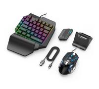Mando de Juego del MóVil para PUBG Controlador Conversor de RatóN de Teclado para Juegos Adaptador de Juego para IOS Android, Mix Elite Set