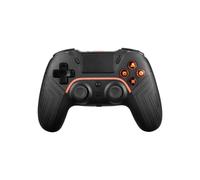Mando de juego - DELTACO GAMING - PS4 - Inalámbrico - Negro - 2 teclas macro programables