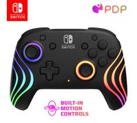 Mando de juego - Nintendo Switch - Afterglow Wave - Inalámbrico - PDP - Negro