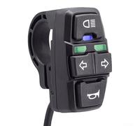 Mando de Luces para Motocicleta con Intermitente y Pulsador Encendido - Repuesto para fácil Instalación 22.2mm 48V
