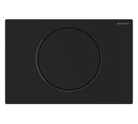 Mando de WC Geberit con accionamiento electrónico de la cisterna, funcionamiento con pilas, para cisternas empotradas Sigma de 12 cm, para mando a distancia Bluetooth, 115.706.16.6, Color: Acero inoxi