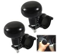 Mando del Volante,Mengger 2 Volante Universal Mando del Volantes,Mandos Giratorio del Volantes,Mandos del Spinner Auto,apto para Coches Tractores Camiones y Barcos(Negro)