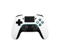 Mando - DELTACO GAMING - PS4 y PC - Inalámbrico - Blanco - 2 botones macro programables