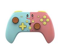 DragonShock - PopTop Compact Bluetooth Wireless Controller pink and blue (poke) for Nintendo Switch & Switch OLED