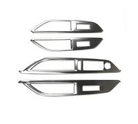Mando Elevalunas Embellecedor De Cubierta Marco Panel Control Interruptor Elevación Ventana Coche Acero Inoxidable 4 Uds para Peugeot 3008 5008 para GT 2017 2018 Interruptor Ventana