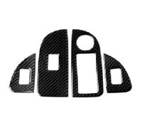 Mando Elevalunas Para A&lfa Para Romeo Para Giulia 2017-2019 Decoración De Embellecedor Parche Decoración Interior Del Coche Molduras Interiores Del Coche(Window Control Panel,Onecolor)