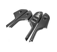 Mando Elevalunas Para Civic 10th 2016-2020 Interior Textura Carbono Botón Vidrio Puerta Control Elevación Ventana Marco Cubierta Embellecedor Adhesivo Interior(Rhd)