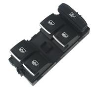 Mando Elevalunas Para Golf MK7 Para Passat B8 Para Seat 2013-2018 5G0959857 Interruptor Ventana Coche Botón Control Principal Alimentación Eléctrica(ElectroplateWhite)