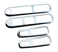 Mando Elevalunas Para P&eugeot 3008 2009-2014 201 Apoyabrazos Puerta Coche Soporte Manija Interruptor Elevación Ventana Cubierta Botón Embellecedor Pegatina Interior(Matte Silver)