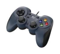 Logitech F310 Gamepad con Cable, Distribución Tipo Consola, Mando de Dirección 4 Conmutadores, Comodidad de Sujeción, Cable 1,8m, PC - Azul/Gris