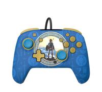 PDP Rematch Zelda Hyrule Blue Mando con Cable Licenciado para Nintendo Switch