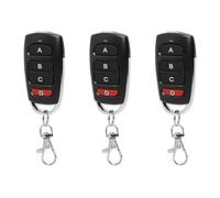 Mando Garaje Universal, 3 Piezas Mando Puerta Garaje Universal con 4 Botones Transmisor Manual, Comando Portao De Garagem para Coches, Puertas De Garaje, Portones