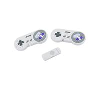Mando inalámbrico de 2,4 GHz para el sistema SNES original, mando direccional antideslizante, mando a distancia recargable con botones de función