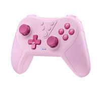 Mando inalámbrico EasySMX T37, Bluetooth para Nintendo Switch, PC y Steam Deck, con giroscopio de 6 ejes (rosa)