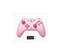 Mando inalámbrico GameSir Nova Lite con Bluetooth, adaptador y cable para Switch, Android, iOS, PC y Steam (rosa con receptor)