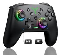 Mando inalámbrico, mando de Switch inalámbrico compatible con controlador de Switch/Switch Lite/OLED, mandos de Switch inalámbricos que funcionan con iOS/Android/PC con luz RGB, programable, TURBO