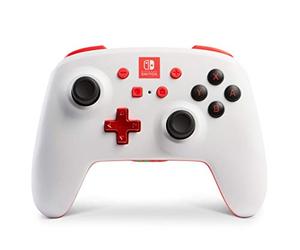 Mando inalámbrico mejorado PowerA para Nintendo Switch. Blanco