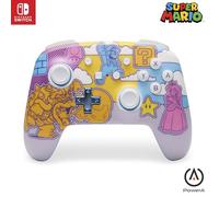 Mando inalámbrico mejorado PowerA para Nintendo Switch - Mushroom Kingdom Pop Art, Nintendo Switch modelo OLED, Nintendo Switch Lite, gamepad, mando de juego, mando Bluetooth