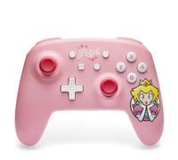 Mando Inalámbrico PowerA para Nintendo Switch - Rosa Princess Peach, Nintendo Switch - Modelo OLED, Lite, mando de juego, mando Bluetooth, controles de movimiento, con licencia oficial