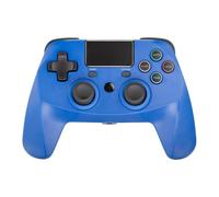 snakebyte GAMEPAD 4S - azul - Controlador inalámbrico Bluetooth para PlayStation 4 / PS4 Slim / Pro, joysticks duales analógicos, compatible con PC, conector para auriculares de 3,5 mm, panel táctil