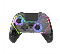 Mando inalámbrico transparente para PC, iOS y Android, Steam, con Bluetooth y luces RGB.