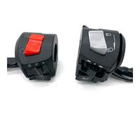 Mando Izquierdo Manillar Interruptores De Barra De Manillar Motocicleta Bocina Izquierda Y Derecha Señal Giro Interruptor De Controlador Manillar Arranque Eléctrico Universal De 22mm