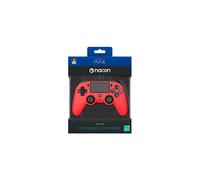Mando - Nacon - Controlador Compacto Iluminado para Gaming - Rojo - Con cable - PS4