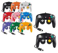 Mando para Game Cube, color blanco y conmutador, con cable, color negro