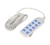 Mando para sillón elevable, IP66 Control Remoto para Columna 8 Pines 9 | Doble sensor Hall PVC gancho trasero fácil montaje hogar inteligente cama articulada mesa elevable mando