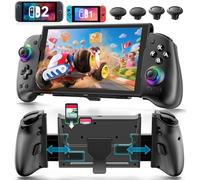 Mando para Switch 2/Original/OLED - Joypad Telescópico Integrado, Alternativa a Joy-Con, Mando Pro Inalámbrico para Nintendo Switch con Joystick TMR, Grip Ergonómico, Turbo, 4 Macros, Vibración y RGB