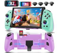 Mando para Switch 2/Original/OLED - Joypad Telescópico Integrado, Alternativa a Joy-Con, Mando Pro Inalámbrico para Nintendo Switch con Joystick TMR, Grip Ergonómico, Turbo, 4 Macros, Vibración y RGB
