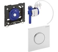 Mando para urinario Geberit con desagüe neumático, placa de accionamiento tipo 10, 116.015.KJ.1, Color: blanco