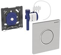 Mando para urinario Geberit con desagüe neumático, placa de accionamiento tipo 10, 116.015.SN.1, Color: Cromo cepillado