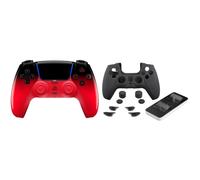 Mando PlayStation 5 SONY DualSense HyperPop Collection Inalámbrico Techno Red + Indeca Controller PREMIUM PACK Cargador y Accesorios para PS5 USB-C Negro