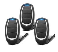 Mando Puerta Garaje Universal 433,92 MHz, 3 Unidades de Mando a Distancia para Motorline, Mandos Puertas Automáticas, Clonador 4 Canales, Compatible con MX4SP, MXS4SP, MX5SP, RCM, DSM