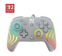Mando Turtle Beach Afterglow Wave Gris RGB con cable para Nintendo Switch 2