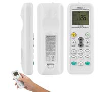 Mando Universal Aire Acondicionado para LG, Daikin, Samsung, Gree, Midea, Toshiba, Haier - Compatible con más de 1000 Marcas - Pantalla LCD con Temporizador, Modo Noche y Memoria