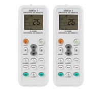 Mando Universal para Aire Acondicionado K-1028E, Control Remoto Digital LCD 1000 en 1 Compatible con LG, Samsung, Daikin, Gree, Midea, Haier, Toshiba y Otras Marcas, Función Enfriamiento Rápido