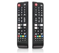 Mando Universal para Samsung Smart TV Binghe 2 Piezas BN59-01315B Mando a Distancia de Repuesto con 3 Teclas de Acceso Rápido Compatible con Samsung Smart TV 4K UHD HDR Crystal QLED UE Serie