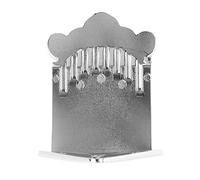 Mandolin Tailpiece 8 String, Zinc Alloy Bridge Accessory for Mandolin Replacement, Easy Install, Improves String Plucking, Fine Craftsmanship with Metallic Lustre
