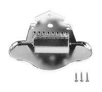 Mandolin Tailpiece Chrome Replacement, Sturdy Zinc Alloy, Improves Tone and Volume, Easy 3 - Screw Installation, Decorative Guitar Parts Accessory for Mandolin Players
