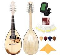 Mandolina acústica, instrumento musical de tilo, cuerpo de tilo, instrumento de 8 cuerdas para principiantes, práctica, musical acústico